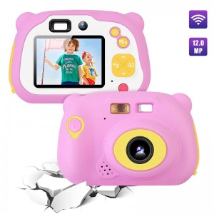 Videocamera per bambini 8.0MP Videocamera digitale ricaricabile anteriore e posteriore per selfie Videocamera per bambini, giocattoli regalo per ragazzi e ragazze di 4-10 anni